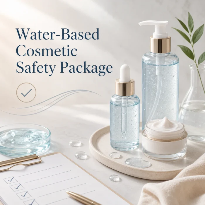 Water-Based Cosmetic Safety Package