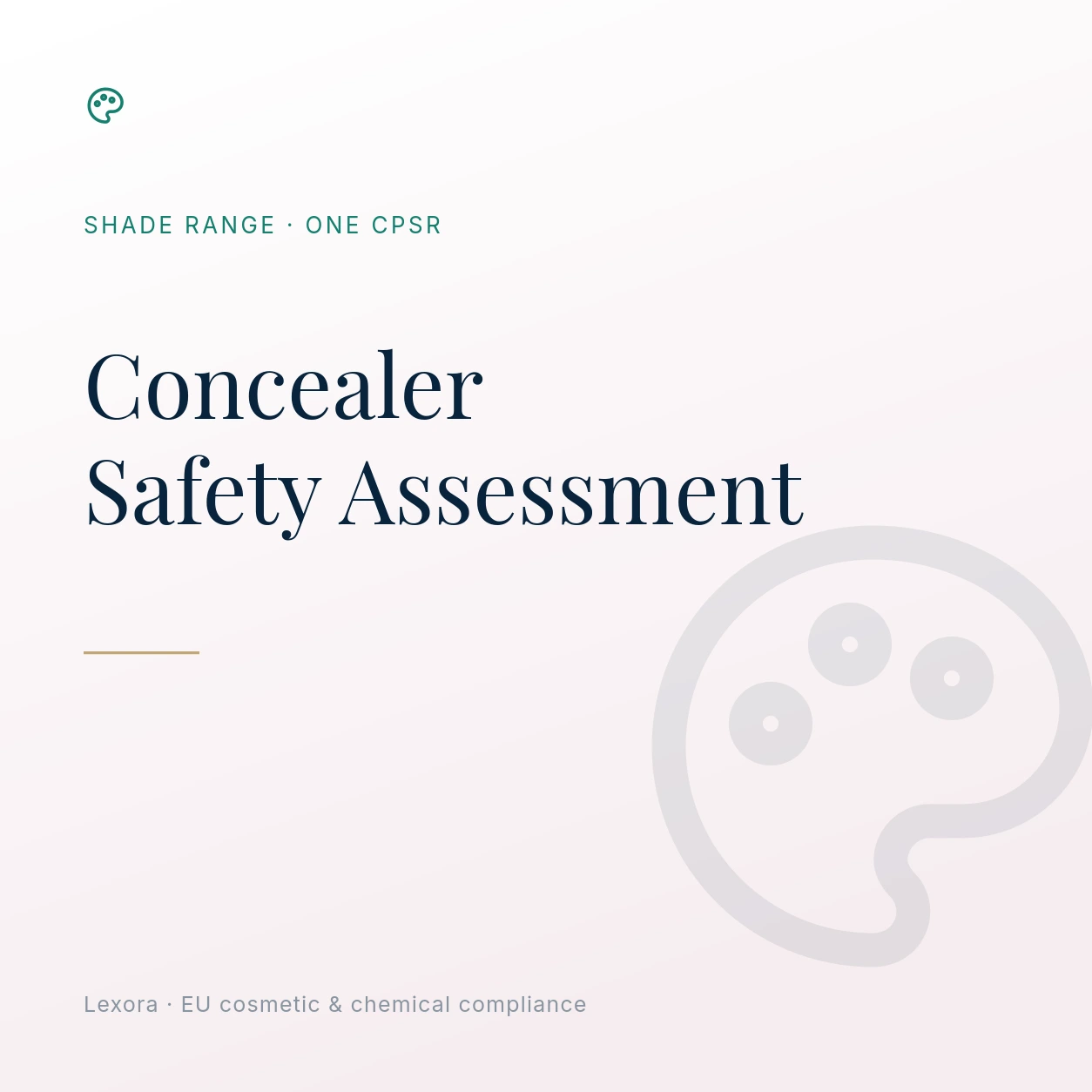 Safety Assessment for Concealer — Lexora EU cosmetic compliance service