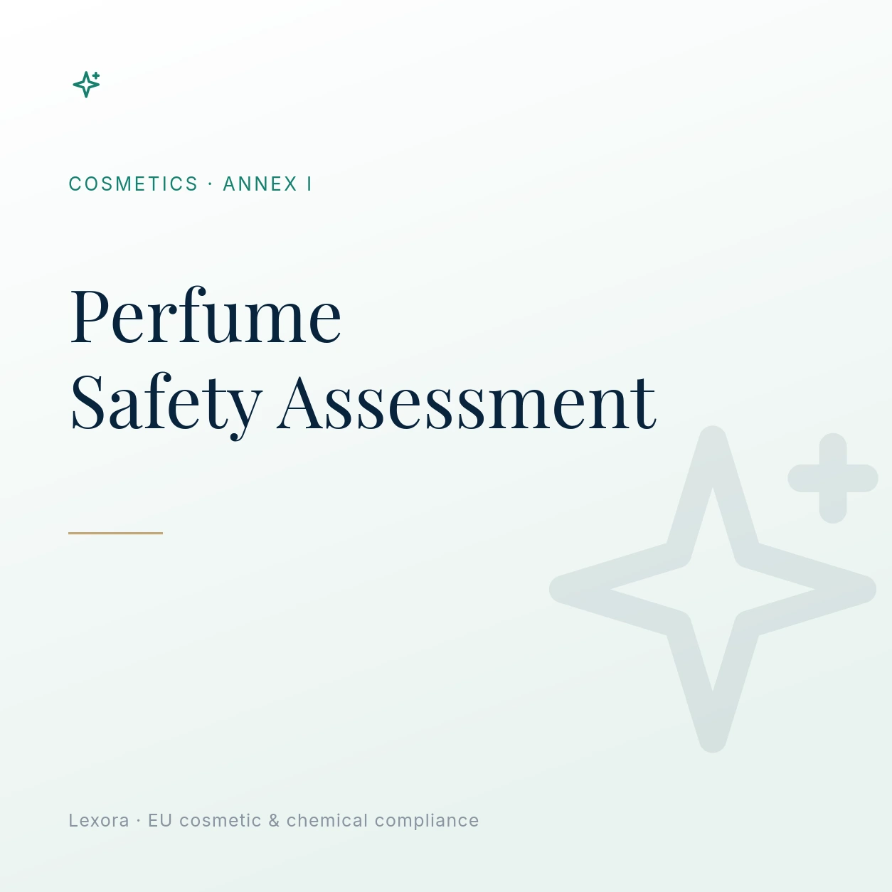 Safety Assessment for Perfume & Eau de Toilette — Lexora EU cosmetic compliance service