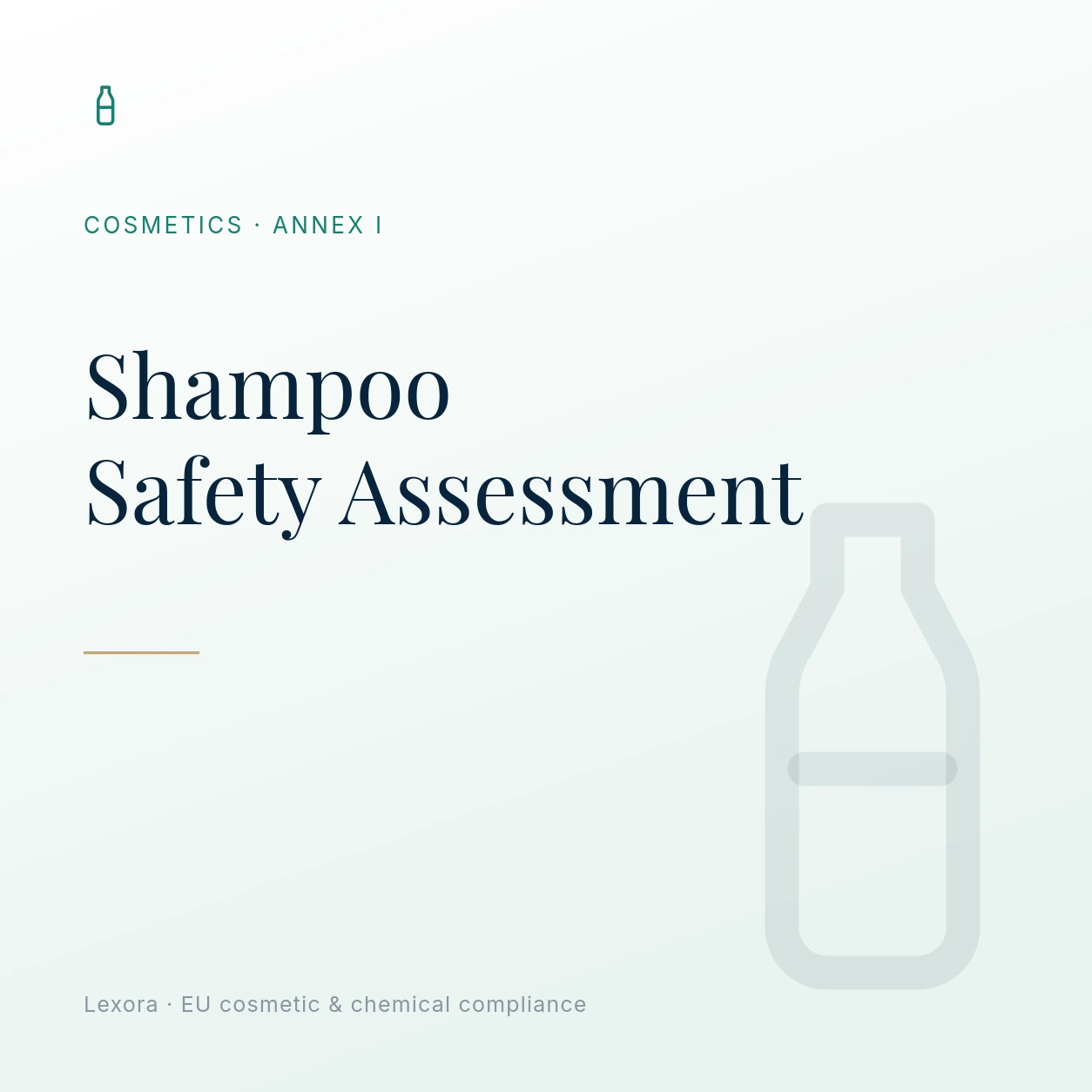 Safety Assessment for Shampoo — Lexora EU cosmetic compliance service